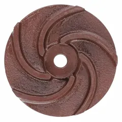 Cast iron replacement impeller for straight centrifugal pumps. Compatible with Dayton pump model 4UA63A. Used for water circulation and fluid transfer in industrial pumping systems.