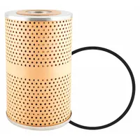 Cartridge oil filter element with attached grommet, cellulose media, 7 1/16 in overall height, 4 9/16 in outside diameter. Used in engine oil filtration systems for compatible vehicles