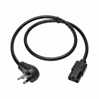 EATON TRIPP LITE Power Cord: 3 ft Lg, 3/18, 5-15P Plug, Non-NEMA Receptacle, C13 Receptacle - Electronic Equipment Power Cords