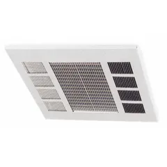 DAYTON Electric Ceiling Panel Heater: 2000W/3000W/4000W, 208V AC, 1 or 3-phase, Recessed, Gray. Key specifications — Wattage Output: 2000W/3000W/4000W; Voltage, Phase: 208V AC, 1 or 3-phase; Brand: DAYTON; Housing Color: Gray; Mounting Type: Recessed; Overall Dimensions - L x W x D: 23-3/4 in x 23-3/4 in x 5-3/4 in.