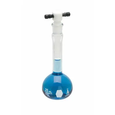 KIMBLE Volumetric Flask: 10 mL, Colorless, Conical, A, +/-0.02 mL - Glass Volumetric Flasks