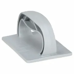 Plastic hand pad holder for surface-conditioning pads. Features a hook-and-loop mounting system for quick pad changes. Typical applications include deburring, cleaning, and polishing in metalworking and woodworking.