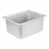 VOLLRATH Steam Table Pan: Half Size, Rectangular, 20 ga Gauge, 10 qt Capacity, NSF Certified (MPN 30260)