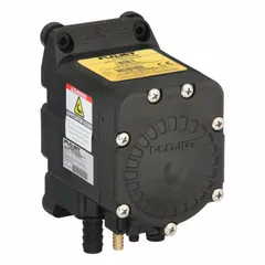 This compact air-operated double-diaphragm (AODD) dispensing pump features a polypropylene housing and 1/2 in barbed connection. It delivers a maximum flow rate of 5 gpm and is equipped with FKM seat and check valve materials. Suitable for industrial fluid transfer and dispensing applications where chemical compatibility with FKM elastomers is required.