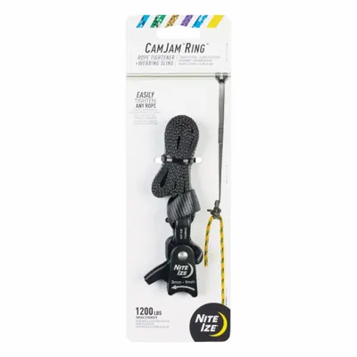 NITE IZE Rope Tightener and Webbing Sling, Cast Aluminum, Charcoal - Ratchets for Rope Tie-Downs