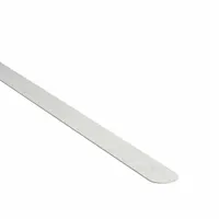 Non-abrasive acrylic strips for slip resistance in wet and barefoot traffic areas. Each pack contains 50 white strips measuring 3/4 in x 17 in with 23 mil thickness. Pressure-sensitive adhesive for indoor and outdoor use. Meets ADA specifications for wet and humid environments