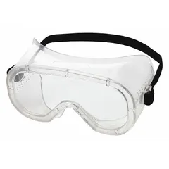 These SELLSTROM 810 Series safety goggles feature a clear, uncoated lens and an elastic band for secure fit. Designed as direct-type over-the-glass (OTG) goggles, they accommodate wear over prescription eyewear. Suitable for industrial environments requiring basic splash and impact protection.