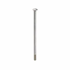 Square neck carriage bolt made from 18-8 stainless steel with a plain finish. Thread size is 1/4"-20 and length is 6 inches. The square neck prevents rotation during tightening, suitable for wood-to-metal or metal-to-metal fastening in construction, machinery assembly, and automotive applications. Sold in a pack of 10.