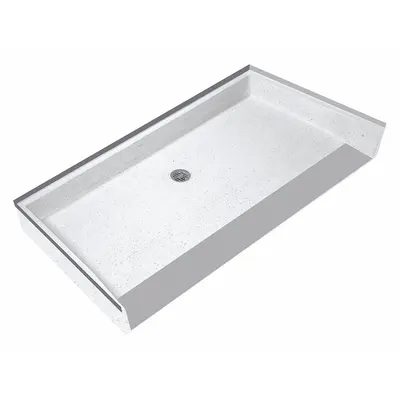 FIAT PRODUCTS Shower Floor: Rectangle, Barrier Free Threshold, Terrazzo - Shower Bases