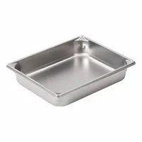 VOLLRATH Steam Table Pan: Two-Thirds Size, Rectangular, 22 ga Gauge, 5.6 qt Capacity, NSF Certified (MPN 30122)
