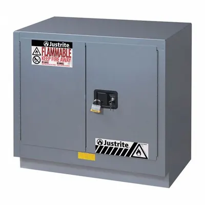 JUSTRITE Flammable Cabinet: 21 5/8 in Overall Dp, 36 in Overall Wd, 35 3/4 in Overall Ht - Fume Hood Cabinets
