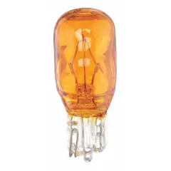 T2-3/4 Tubular Incandescent Lamp, W2x4.6d Glass Wedge Base, 14V AC, 24NA, Amber, 2-Pack