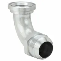 Hydraulic Hose Adapter: 1 1/2 in x 1 1/2 in Fitting Size, Male x Male, Flange x JIC, Rigid (MPN 500024-24S)