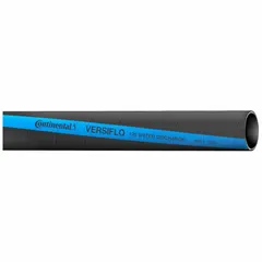 This EPDM bulk water suction and discharge hose features spiral-plied synthetic fabric reinforcement for flexibility and strength. Rated for 125 psi, it operates in temperatures from -25° to 200°F. Suitable for dewatering, irrigation, and general water transfer in industrial and agricultural settings.
