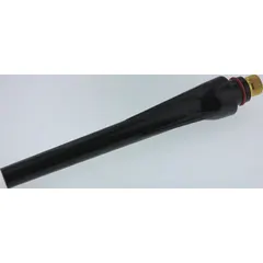 Long back cap designed to secure and protect the electrode in plasma cutting torches. Sold as a 2-pack. Commonly used in metal fabrication and repair applications for reliable torch component retention.