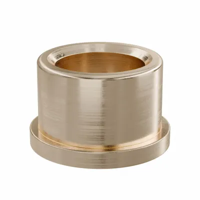 OILITE Flanged Sleeve Bearing: Bronze, SAE 841, 5/8 in Bore, 7/8 in OD, 5/8 in Lg - Lubricated General Purpose Metallic Flanged Sleeve Bearings