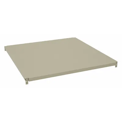 TENNSCO Shelf: 36 in x 36 in, 950 lb Load Capacity, Steel, 18 ga Decking, Sand - Solid Steel Decking Shelf Kits for Boltless Shelving