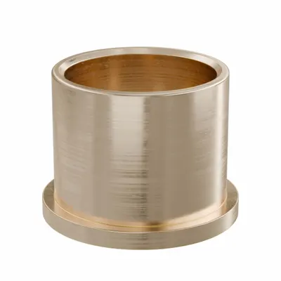 OILITE Flanged Sleeve Bearing: Bronze, SAE 841, 1 1/2 in Bore, 1 3/4 in OD, 1 1/2 in Lg - Lubricated General Purpose Metallic Flanged Sleeve Bearings