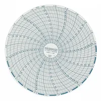 DICKSON Circular Paper Chart: Dickson, 0°F to 200°F, C667, 6 in Circular Chart Dia, Dickson, 60 PK