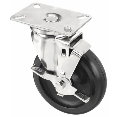 OEM Plate Caster: Swivel - Debris-Resistant NSF-Listed Sanitary Plate Casters