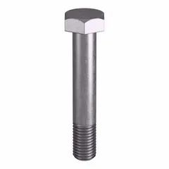Grade B8M heavy hex bolt with 3/4"-10 thread size and 4-1/2 in length. Manufactured to ASTM A193 material standards and ASME B18.2.1 dimensional standards. Plain finish. Supplied in small pack without nut. Used in structural connections, pressure vessels, and flanges in high-temperature and corrosive environments.