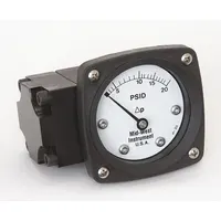 MIDWEST INSTRUMENT Differential Pressure Gauge: Back, 1/4 in NPT Female, ±3-2-3% Gauge Accuracy, 142 (MPN 142-AA-00-OO-20P)