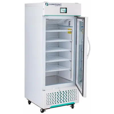 COREPOINT SCIENTIFIC Medical and Lab Refrigerator: 12 cu ft, Upright, 1°C to 10°C - Pharmacy & Vaccine Refrigerators