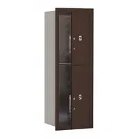 Mailbox: 4C, 2 Doors, Horizontal, 41 3/8 in H x 17 in W x 16 1/2 in D, Recessed Mounting, Lockable (MPN 3711S-2PZFU)