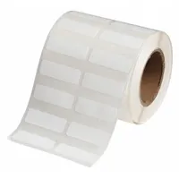 Pre-Cut Label Stock Roll: Rectangle, 1/2 in x 1 1/2 in, 1 1/2 in x 1/2 in, White, -112°F to 158°F (MPN J20-37-7425J)