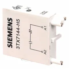 Transient suppressor for industrial control circuits, protecting sensitive electronics from voltage spikes and surges. Commonly used in PLC systems, motor control centers, and automation panels to safeguard against overvoltages from switching or lightning.