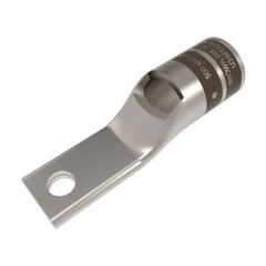 Copper one-hole compression lug for terminating 500 kcmil stranded copper wire to a 3/8 in stud. Suitable for use in power distribution, switchgear, and heavy equipment applications requiring secure, code-compliant connections.