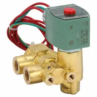 REDHAT Solenoid Valve: 3-Way, Normally Open, 1/4 in Pipe Size, 110V AC/120V AC, Quick Exhaust (MPN 8321G003)