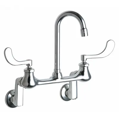 CHICAGO FAUCETS 631-E35RABCP Widespread Utility Faucet - Widespread Utility Faucets