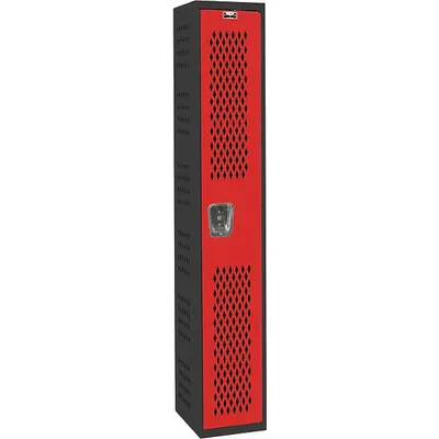 HALLOWELL Ventilated Metal Wardrobe Locker AWA282-1MR - Ventilated Metal Wardrobe Lockers