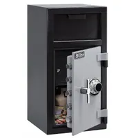Cash Depository Safe: Key Lock, 1.4 cu ft Capacity, Steel, 27 1/4 in H x 14 in W x 14 in D (MPN MFL2714CILK)