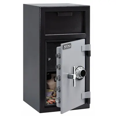 MESA SAFE Cash Depository Safe: Key Lock, 1.4 cu ft Capacity, Steel - Key Lock Depository Safes