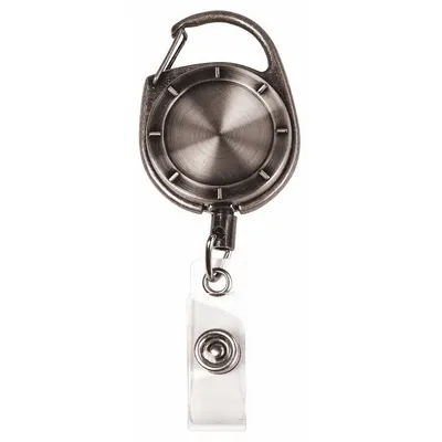 MYID Badge Holder: Strap, Horizontal/Vertical, 1 1/4 in Overall Ht, 1 1/4 in Overall Wd - Retractable Tethers for Badges