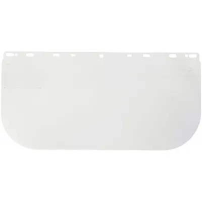 CONDOR Face Shield Visor: 16 in Overall Wd, 8 in Overall Ht, Clear, Uncoated - General Purpose Replacement Visors