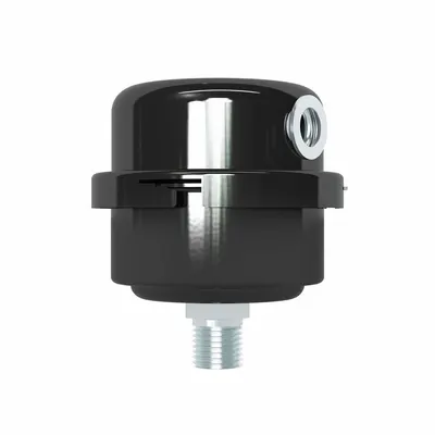 SOLBERG Filter Silencer: 1/4 in (M)NPT Inlet Size, 4 cfm, 2.75 in Overall Ht - Air Compressor Intake Filters & Silencers