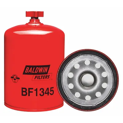 BALDWIN FILTERS Fuel Filter: Spin-On, 4 1/4 in Outside Dia, 1"-14 Thread Size, Cellulose - Spin-On Fuel Filters