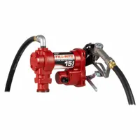 FILL-RITE Electric Drum Pump: 15 gpm Max. Flow Rate, 115 V AC, 1/6 hp HP, Pump with Hose & Nozzle (MPN FR610H)