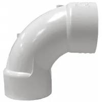 Pipe Elbow: 90° Elbow, Schedule 40, PVC, 1 1/2 in x 1 1/2 in Size, Socket x Socket, Female x Female (MPN 406015SW)