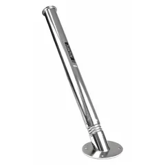 This stainless steel wand holder includes a 13/16 in weep connection and spring, with a 60° angle for mounting. It is used for storing industrial wands in cleaning or processing environments.