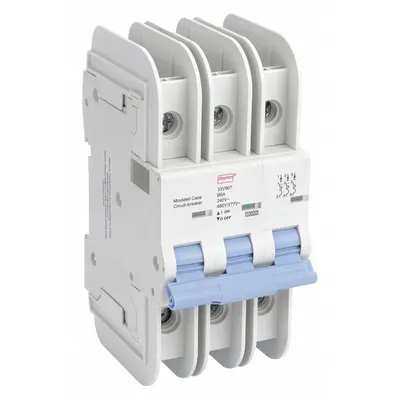 Dayton B-Curve 3-Pole UL489 DIN Rail-Mount Miniature Circuit Breaker - B-Curve, 3-Pole UL489 DIN Rail-Mount Miniature Circuit Breakers