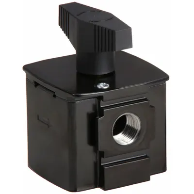WILKERSON Air Line Lockout Valve: 1/2 in NPT, 1/2 in NPT Outlet Size, 246 psi Max Op Pressure - Wilkerson Compressed Air Line Lockout Valves for FRLs