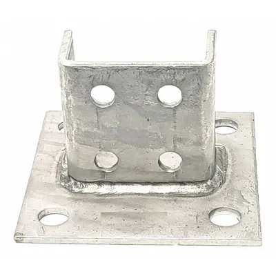 VAST V70SQSS Post Base for Double Channels - Post Bases for Double Channels