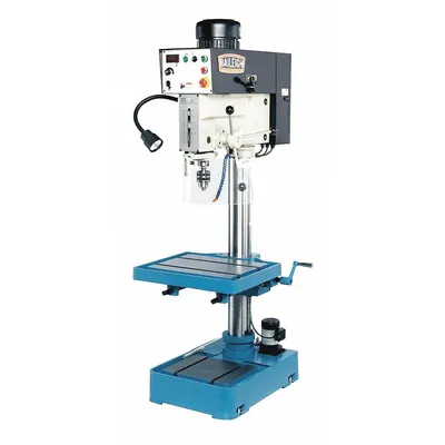 BAILEIGH INDUSTRIAL Floor Drill Press: Belt Drive, Variable Speed, 85 RPM – 2,000 RPM - Floor Stand Drill Presses with Manual Downfeed