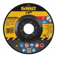 General purpose cut-off wheel for carbon and stainless steel. Type 27 depressed center design with aluminum oxide abrasive, 24 grit, A24R series. Dimensions: 4-1/2" diameter, 3/32" thickness, 7/8" arbor hole. Suitable for cutting, slotting, and notching in metal fabrication and maintenance tasks