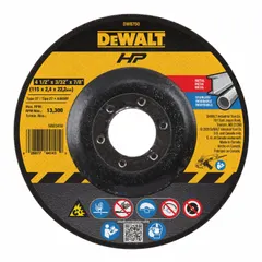 General purpose cut-off wheel for carbon and stainless steel. Type 27 depressed center design with aluminum oxide abrasive, 24 grit, A24R series. Dimensions: 4-1/2" diameter, 3/32" thickness, 7/8" arbor hole. Suitable for cutting, slotting, and notching in metal fabrication and maintenance tasks.