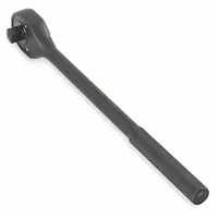 PROTO Hand Ratchet: Pear, Reversible, 20 in Overall Lg, Black Oxide, 15° Min Arc Swing, Proto (MPN J5649BL)
